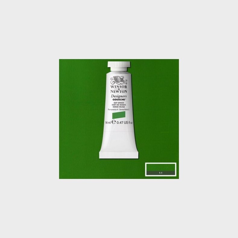 Winsor & Newton - Akvarelfarve - Gouache - Sap Green 14 Ml