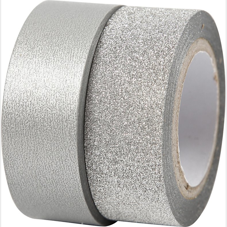 Designtape - B 15 Mm - Slv - 2 Ruller