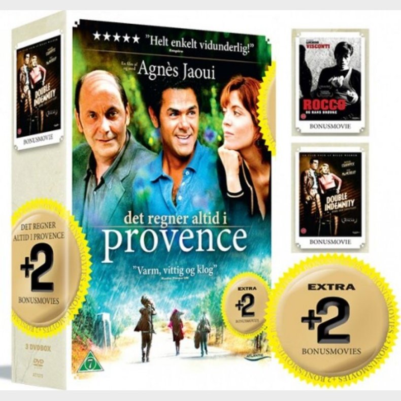 Double Indemnity // Rocco Og Hans Brdre // Det Regner Altid I Provence - DVD - Film
