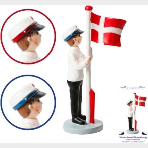 Dga - Student M/dannebrog 12 Cm - Dreng