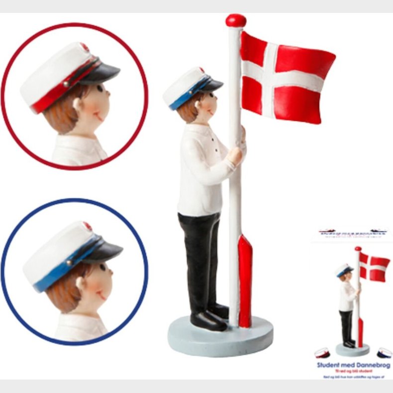 Dga - Student M/dannebrog 12 Cm - Dreng