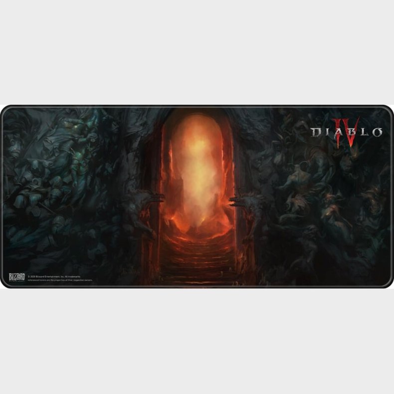 Diablo Iv - Desk Mat - Skrivebordsmtte - Gate Of Hell - 90x42 Cm