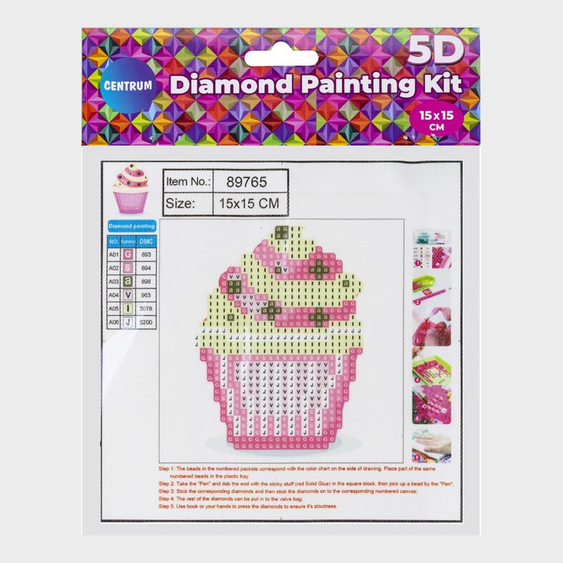 Diamond Painting 15 X 15 Cm - Cupcake - Centrum