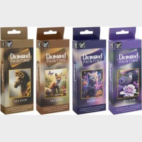 Diamond Painting 18 X 14 Cm - Assorterede Motiver