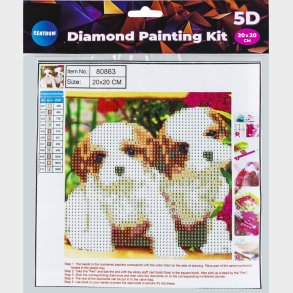 Diamond Painting 20 X 20 Cm - Hund - Centrum