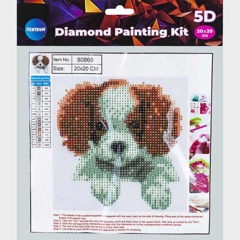 Diamond Painting 20 X 20 Cm - Hund - Centrum