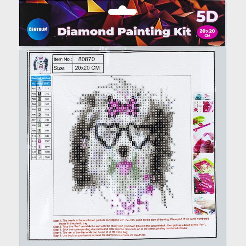 Diamond Painting 20 X 20 Cm - Hund - Centrum