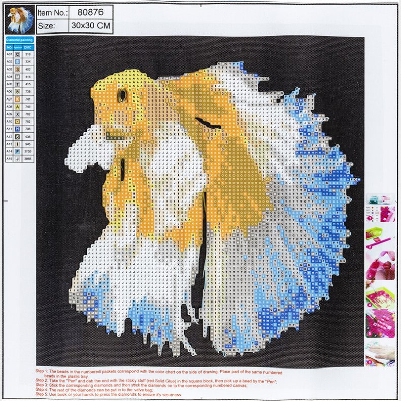 Diamond Painting 30 X 30 Cm - Fugl - Centrum