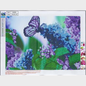 Diamond Painting 30 X 40 Cm - Sommerfugl - Centrum
