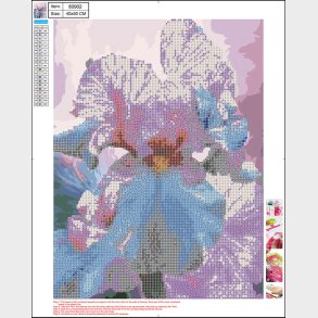 Diamond Painting 40 X 50 Cm - Blomster - Centrum