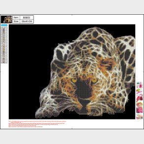 Diamond Painting 40 X 50 Cm - Leopard - Centrum
