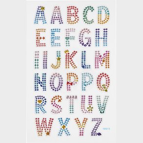 Bogstav Klistermrker - Rhinsten