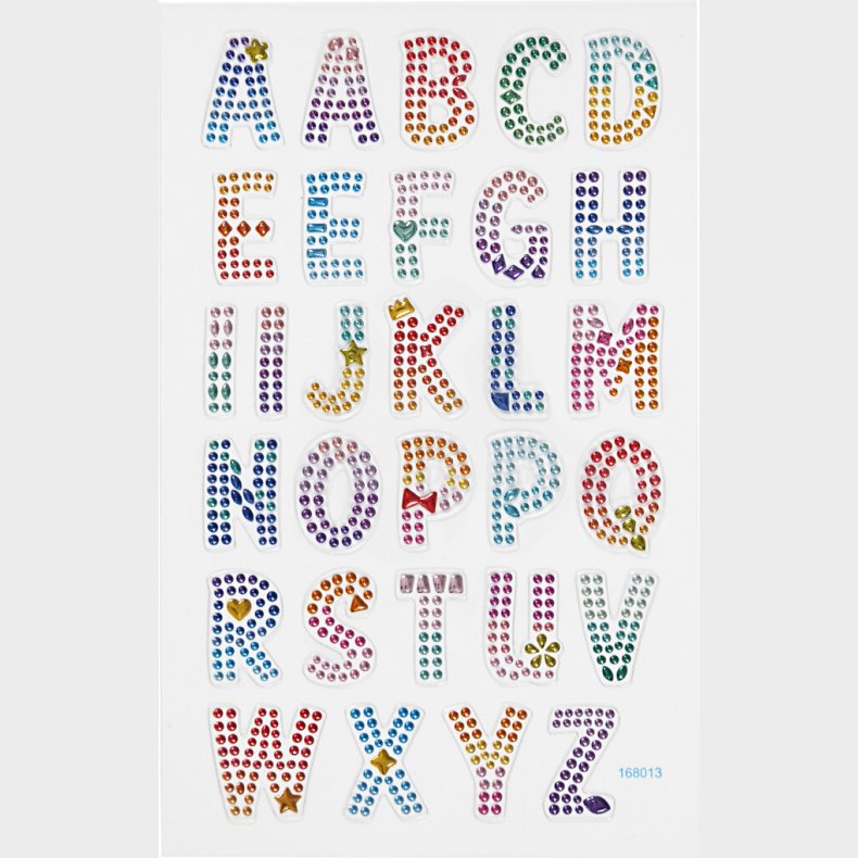 Bogstav Klistermrker - Rhinsten