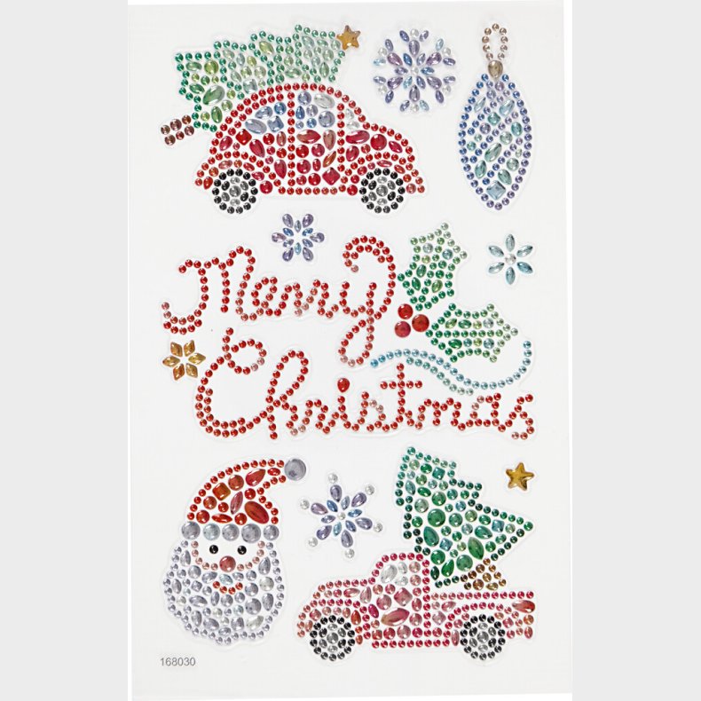 Juleklistermrker - Rhinsten