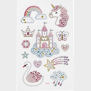 Enhjrning Klistermrker - Rhinsten