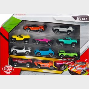 Dickie Toys - Die-cast Biler 10 Pak