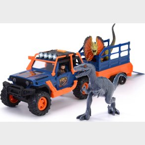 Dickie Toys - Dino Kommand�r - Med Jeep Og 2 Dinosaurer