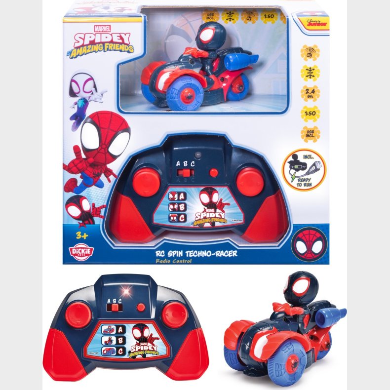 Dickie Toys - Fjernstyret Miles Techno-racer 1:50