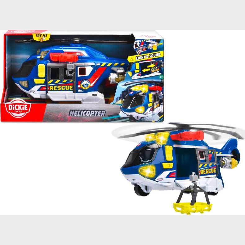 Dickie Toys - Helikopter - Med Lys Og Lyd