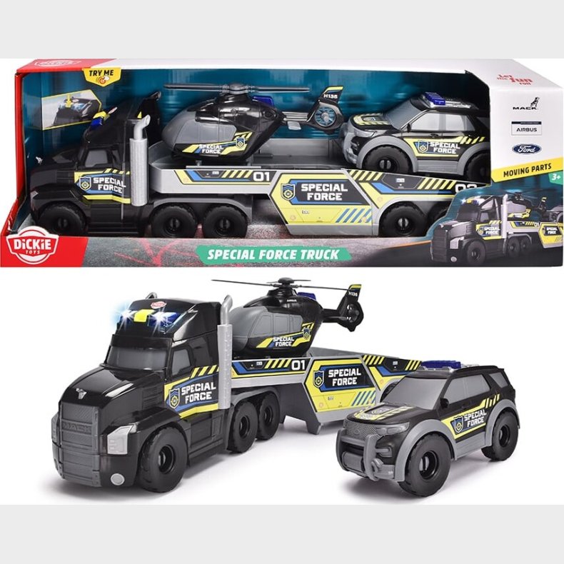 Dickie Toys - Specialstyrke Lastbil - Med Bevgelige Dele