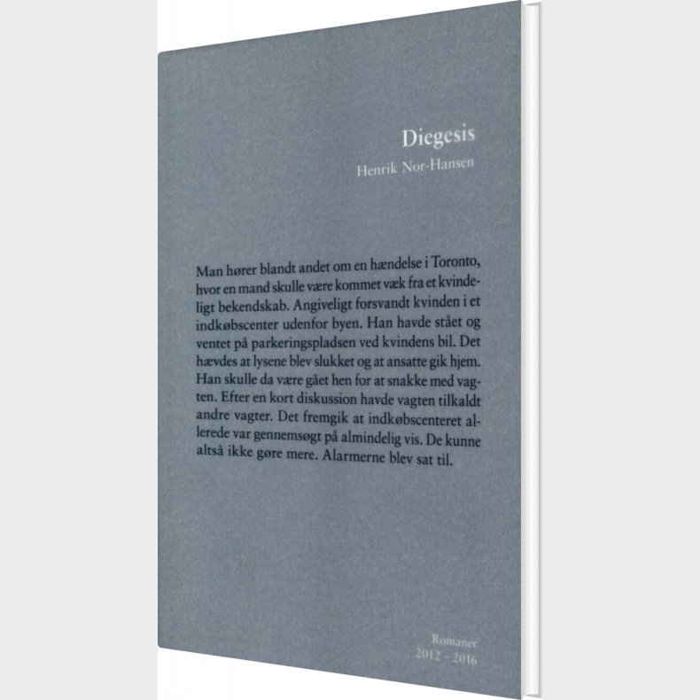 Diegesis - Henrik Nor-hansen - Bog