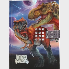 Dino World - Dagbog M/kode Og Lyd  - Bog
