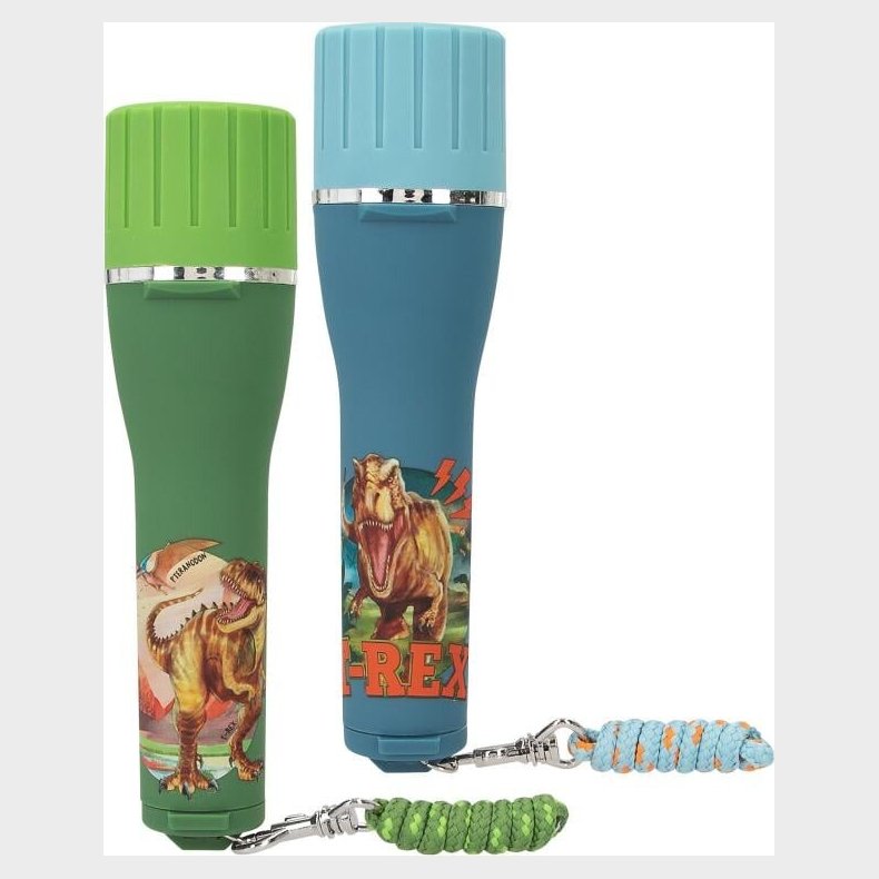 Lommelygte Til B�rn - Timerfunktion - Dino World - Assorteret