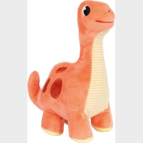 Smallstuff - Dinosaur Bamse - Orange - 19 Cm