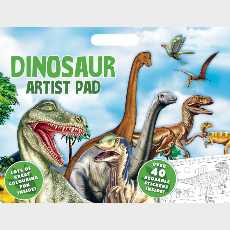 Dinosaurus Artist Pad A3 Malebog - Alligator - Bog