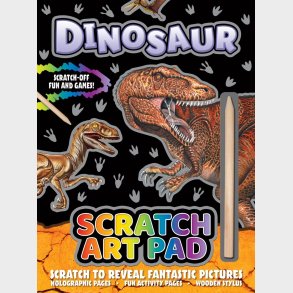 Dinosaurus Scratch Art Pad - Alligator