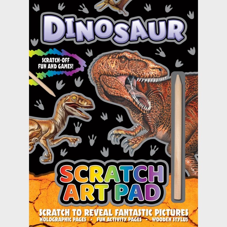 Dinosaurus Scratch Art Pad - Alligator