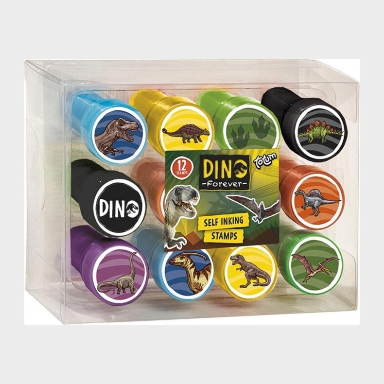 Dinosaurus Stempler - 12 Stk