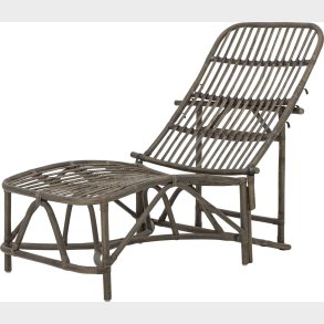 Bloomingville - Dione Liggestol - Brun - Rattan Plast - Udendrs