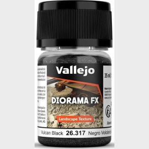 Vallejo - Diorama Fx - Landscape Texture - Vulcan Black - 35 Ml