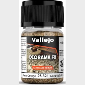 Vallejo - Diorama Fx - Landscape Texture - Warm Orange - 35 Ml