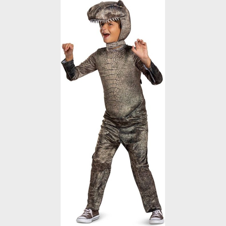 T-rex Kostume Til Brn - Jurassic Park - 128 Cm