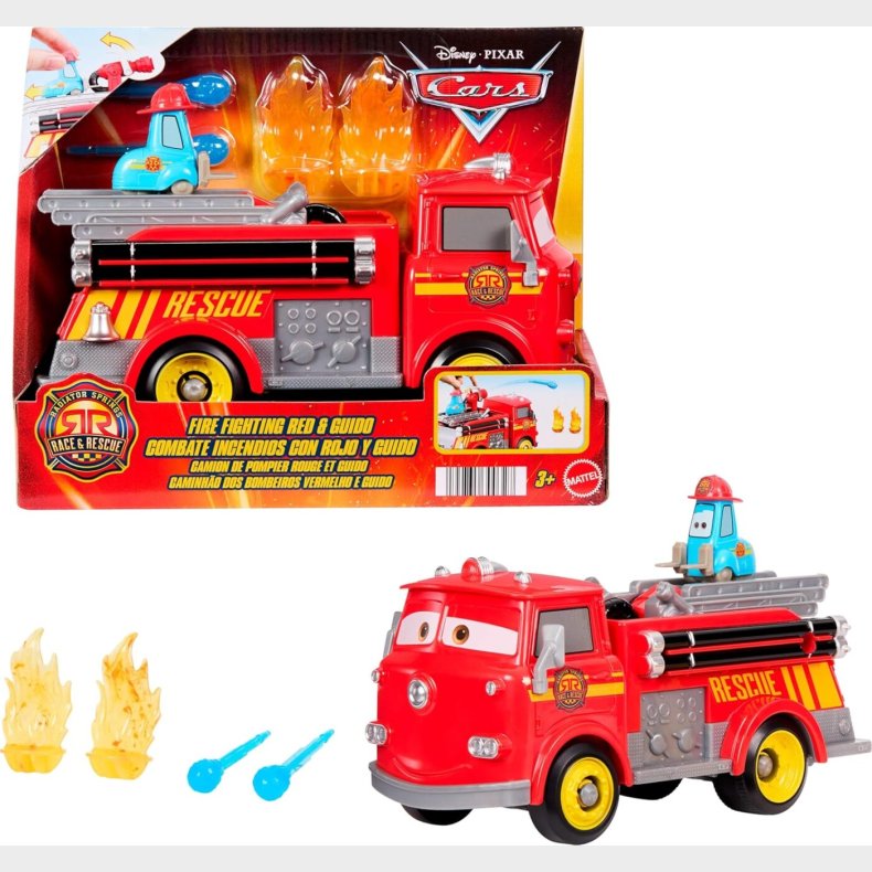 Disney Cars - Leget�js Brandbil - Red & Guido - Race & Rescue