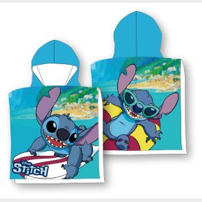 Disney Lilo og Stitch Bl Poncho badehndklde med htte
