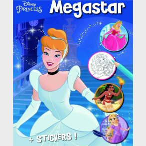 Disney - Megastar Colouringbook - Prinsesse - Bog