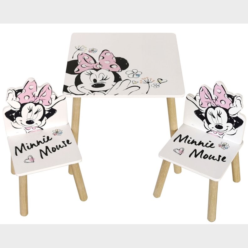 Disney Minnie Classic Tr bord med stole
