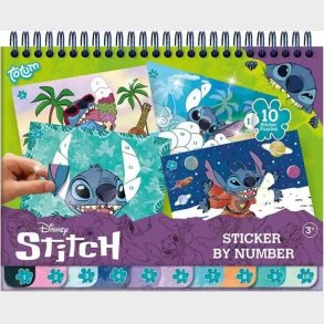 Disney Stitch Sticker By Number Blok