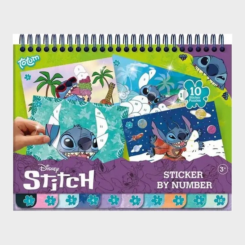 Disney Stitch Sticker By Number Blok