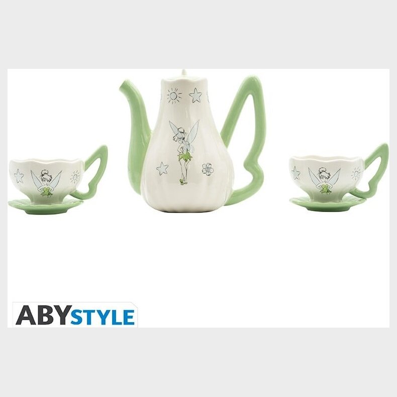 Disney - Teapot - With Tinkerbell Cups Set