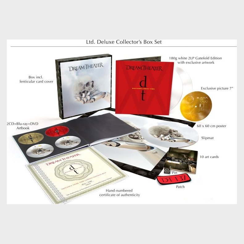 Dream Theater - Distance Over Time Boks (cd + Lp + Blu-ray + Dvd) - CD