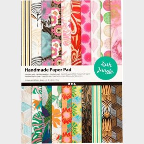 Hndlavet Papir - Diy St - 20 A4 Ark Med Forskellige Designs