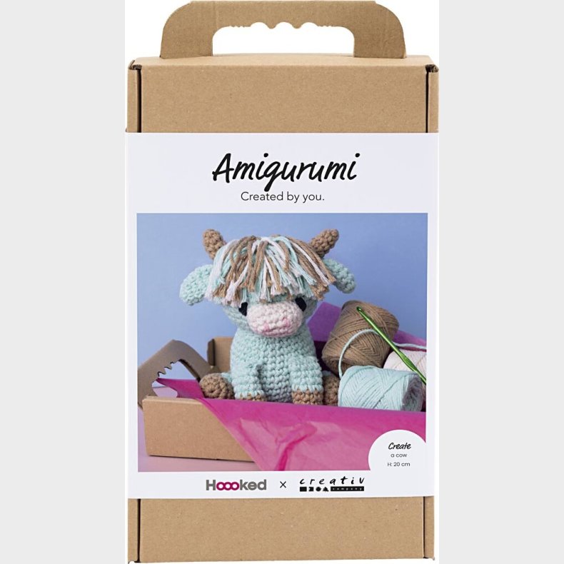 Diy Kit Amigurumi - Ko - Beige - Mint