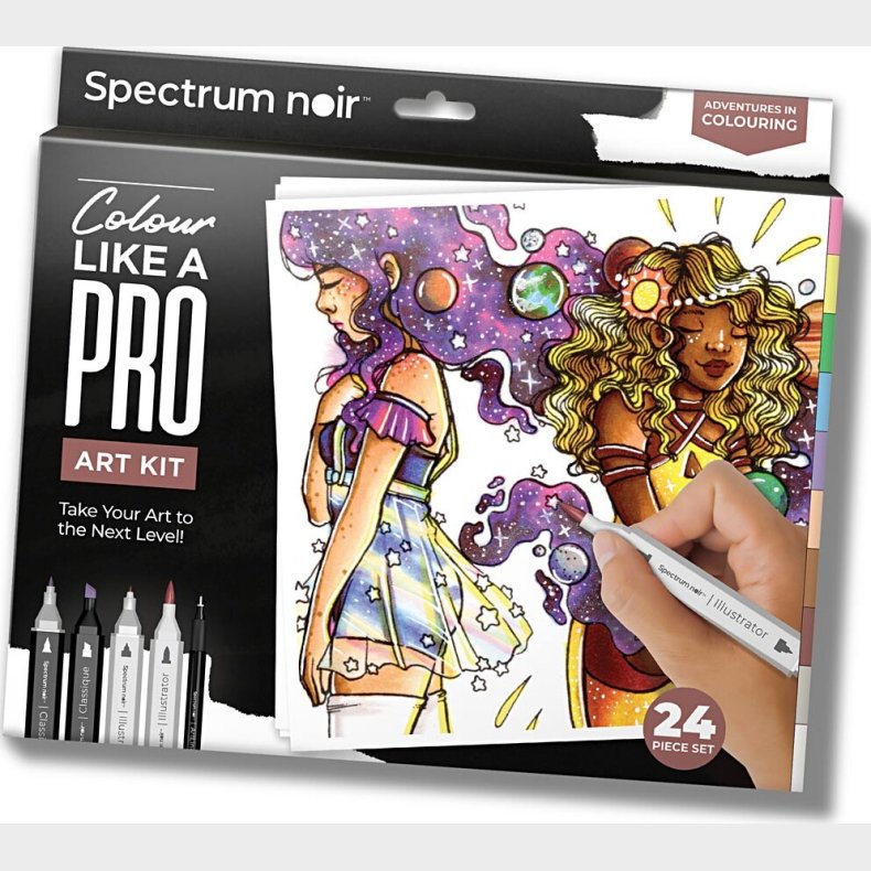 Diy Kit Illustration - Eventyrlig Farvelgning - Assorterede Farver