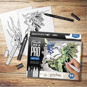 Diy Kit Illustration - Harry Potter Magiske Vsner  - Assorterede Farver