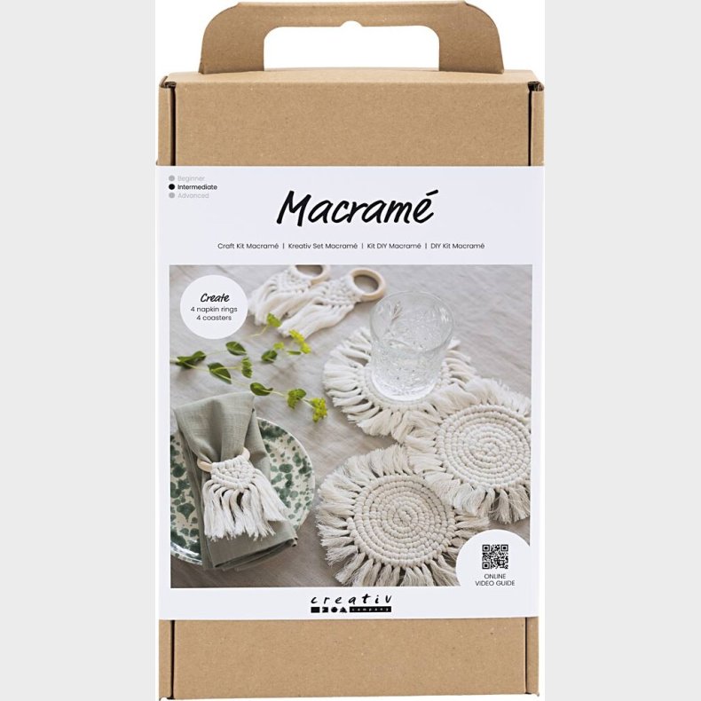 Diy Macram Kit - Borddekoration - Off White
