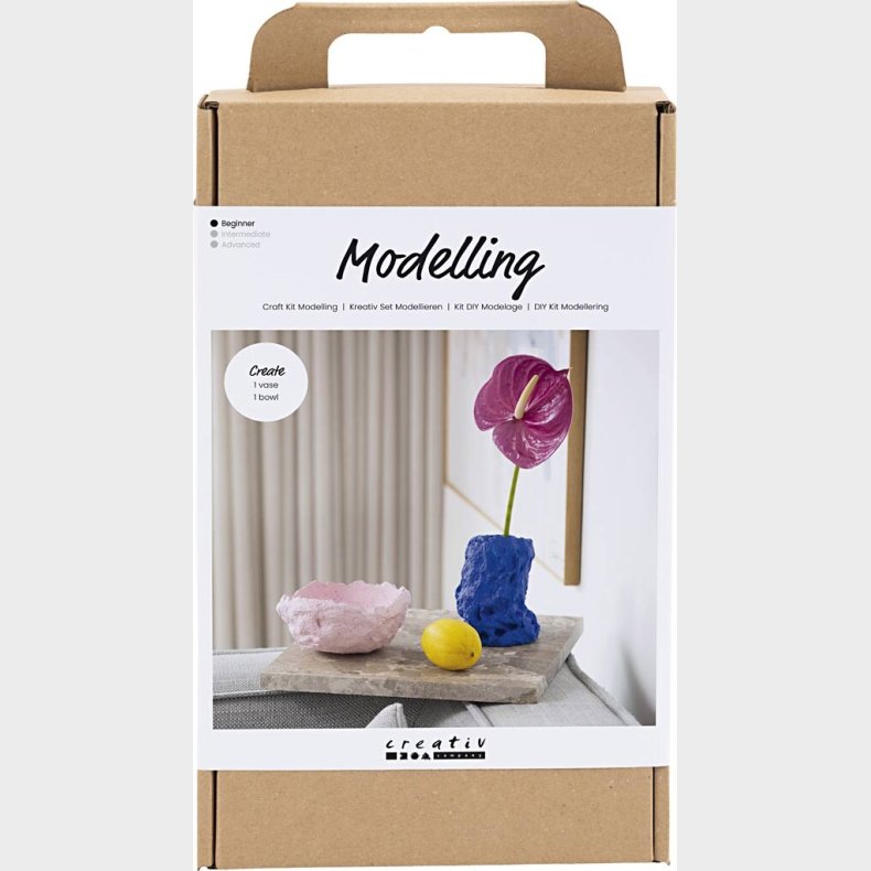 Diy Kit Modellering - Vase Og Skl